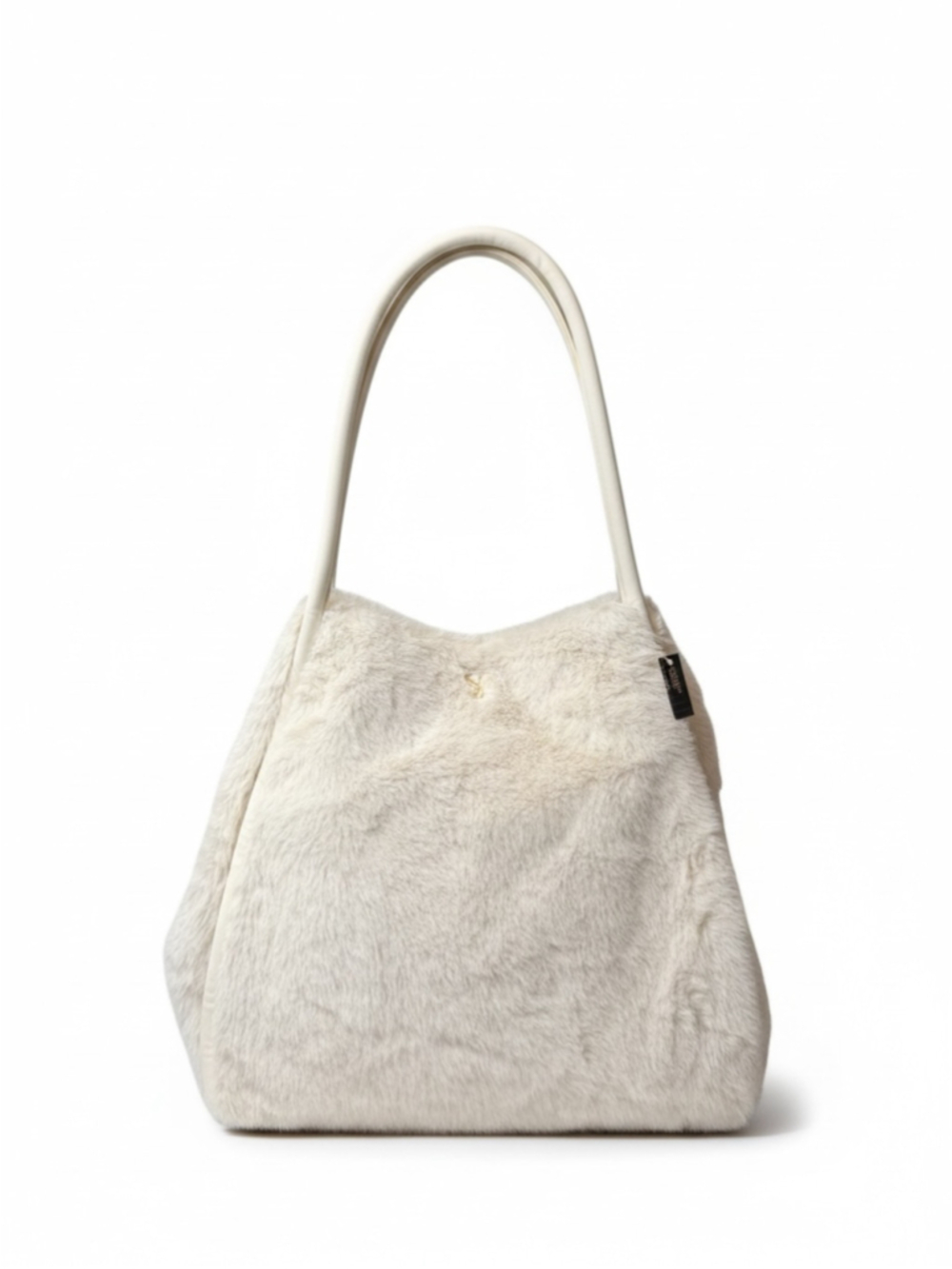 Victoria’s Secret Faux Fur Shoulder Bag in Cream